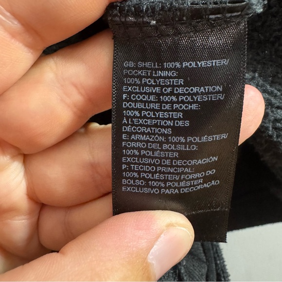 The North Face Osito Fleece Jacket Black Full Zip Women XS Soft Cozy - Picture 4 of 8